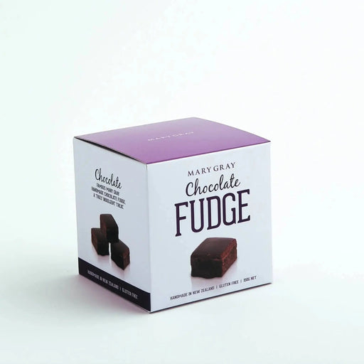 Box of Mary Gray Chocolate Fudge on a white background